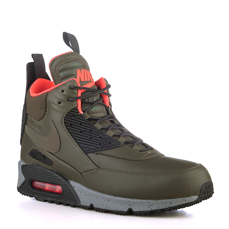 мужские зеленые ботинки Nike Air Max 90 Sneakerboot WNTR 684714-300 - цена, описание, фото 1